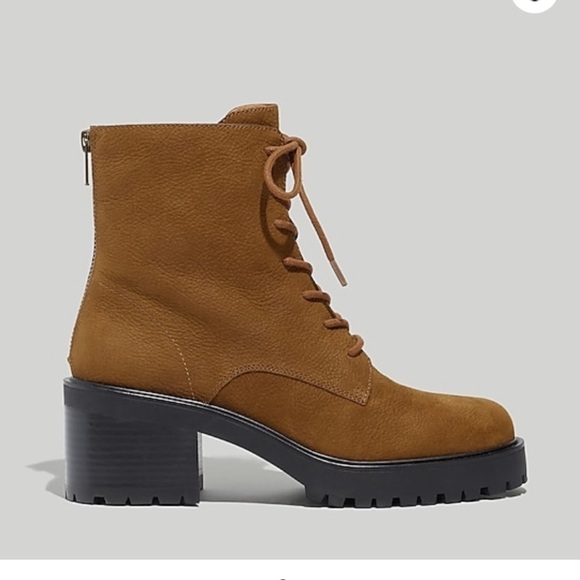 Madewell Bradley lug sole lace up boot
